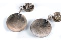 Collection Of Sterling Silver Medallion Earrings
