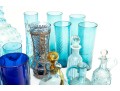 Vintage Blue Depression Glassware
