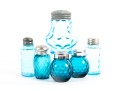 Blue Depression Glass Shakers
