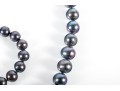 Cultured Black Pearl Necklace And Bracelet