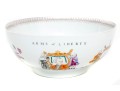 “Arms Of Liberty” Limoges Porcelain Punch Bowl