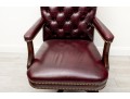 Cabot Wrenn Burgundy Leather Executive Desk Chair