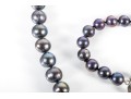 Cultured Black Pearl Necklace And Bracelet