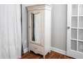 French Provincial White-Painted Armoire