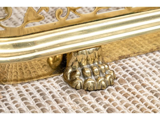 Fine Vintage Brass Fire Fender