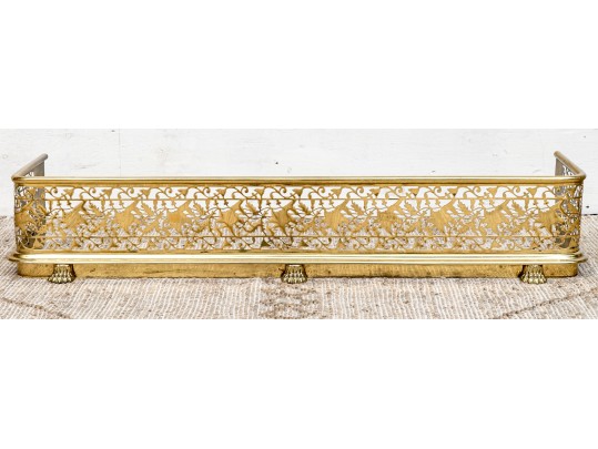 Fine Vintage Brass Fire Fender