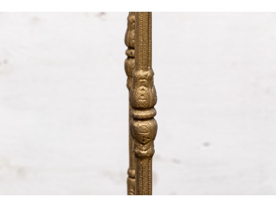 19th Century Gilt Painted Metal And Alabaster Plant Stand