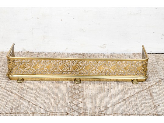 Fine Vintage Brass Fire Fender
