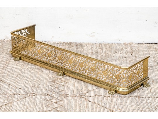 Fine Vintage Brass Fire Fender