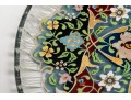 Persian Enameled Cut Glass Plate