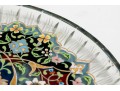 Persian Enameled Cut Glass Plate