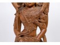 India Carved Wood Deity Figure