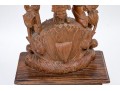 India Carved Wood Deity Figure