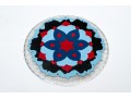 Persian Enameled Cut Glass Plate