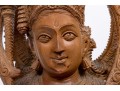 India Carved Wood Deity Figure