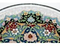 Persian Enameled Cut Glass Plate