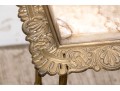 19th Century Gilt Painted Metal And Alabaster Plant Stand