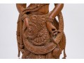 India Carved Wood Deity Figure