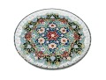 Persian Enameled Cut Glass Plate