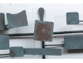 Modernist 3-D Painted Metal Wall Sculpture
