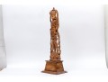 India Carved Wood Deity Figure