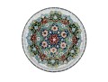 Persian Enameled Cut Glass Plate
