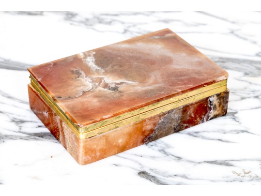 Capiz Tissue Box And Small Marble Box