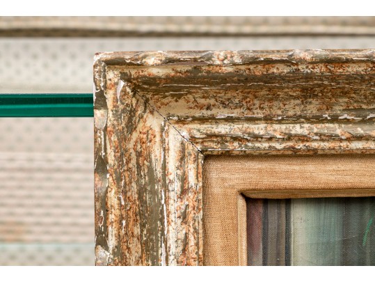 Henri Duverne (France, 20th C.) Oil On Canvas, Tea In The Sun Room 