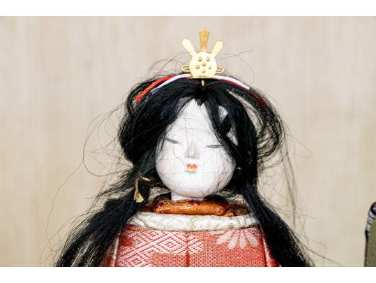 Two Vintage Japanese Mixed Media Dolls