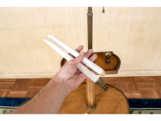 Vintage Twin Light Lamp Table 