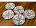 Set Of 5 Antique Chinese Export Rose Medallion Porcelain Dishes, 19th C.