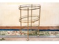 Mid Century Brass And Glass Tiered Cart