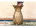 Tall Vintage Brass Container With Antique Canes And Umbrellas