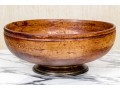 Serling Silver Rimmed Wood Salad Bowl