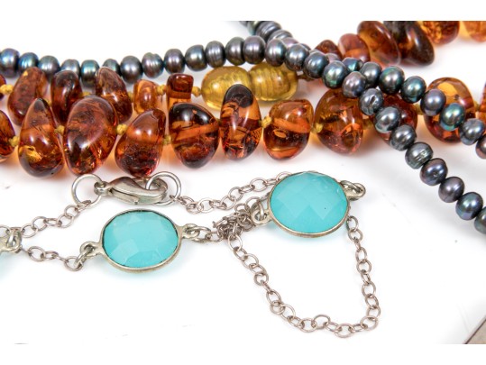 Collection Of Sterling, 800 Silver And Fashion Jewelry