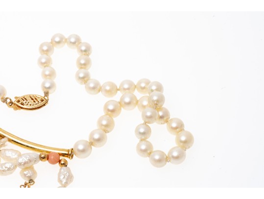 Collection Of 14K And Pearl Jewelry
