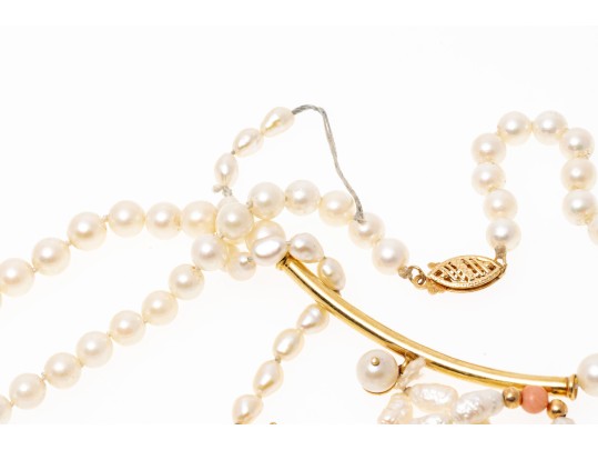 Collection Of 14K And Pearl Jewelry