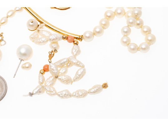 Collection Of 14K And Pearl Jewelry