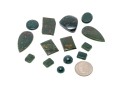 Loose Stones: 14 Cabochon Cut Blood Stones, 87.1 TCW
