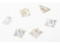 Loose Stones: 6 Princess Cut Diamonds, 0.68 TCW