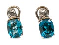 Sterling And 18K London Blue Effy Earrings