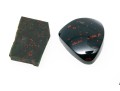 Loose Stones: 14 Cabochon Cut Blood Stones, 87.1 TCW
