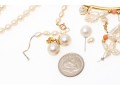 Collection Of 14K And Pearl Jewelry
