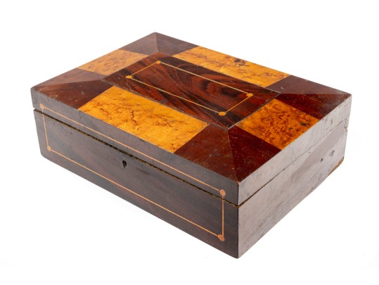 19th Century Parquetry Sewing Box