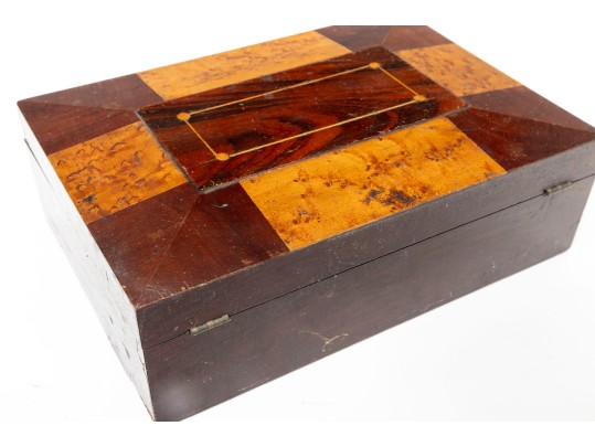 19th Century Parquetry Sewing Box