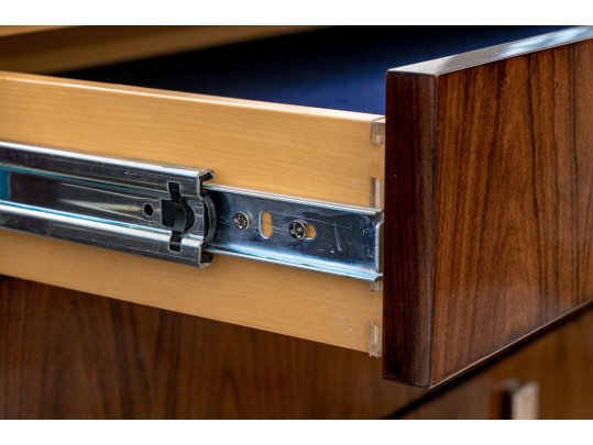 Ralph Lauren Rosewood And Stainless Steel 'Duke' Bar, For Restoration