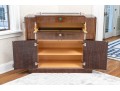 Ralph Lauren Rosewood And Stainless Steel 'Duke' Bar, For Restoration