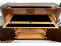 Ralph Lauren Rosewood And Stainless Steel 'Duke' Bar, For Restoration