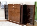 Ralph Lauren Rosewood And Stainless Steel 'Duke' Bar, For Restoration
