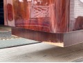 Ralph Lauren Rosewood And Stainless Steel 'Duke' Bar, For Restoration
